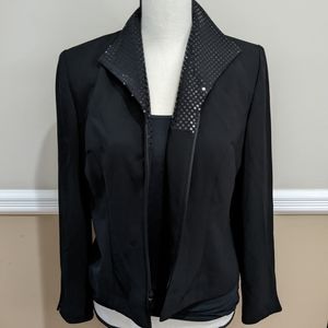 Women's black Blazer by DANI MAX. Size 8 petite.